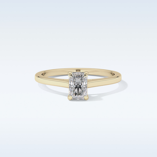 Stunning 0.66 CT Solitaire Engagement Ring Featuring Radiant Moissanite