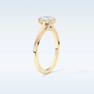 Stunning 0.66 CT Solitaire Engagement Ring Featuring Radiant Moissanite