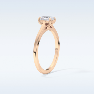Stunning 0.66 CT Solitaire Engagement Ring Featuring Radiant Moissanite