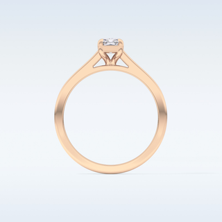 Stunning 0.66 CT Solitaire Engagement Ring Featuring Radiant Moissanite