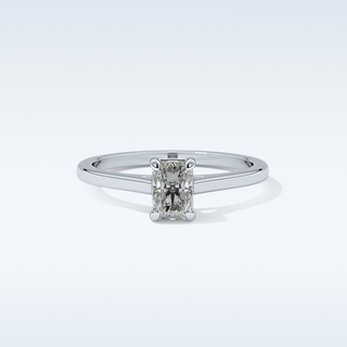 Stunning 0.66 CT Solitaire Engagement Ring Featuring Radiant Moissanite