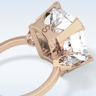 Elegant 10.45 CT Three Stones Engagement Ring Featuring Radiant Moissanite
