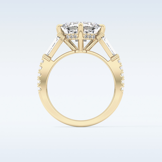 2.86 CT Cluster Engagement Ring Featuring Asscher Moissanite 16