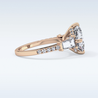 2.86 CT Cluster Engagement Ring Featuring Asscher Moissanite 19