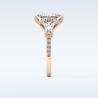 2.86 CT Cluster Engagement Ring Featuring Asscher Moissanite 20