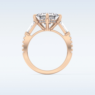 2.86 CT Cluster Engagement Ring Featuring Asscher Moissanite 24