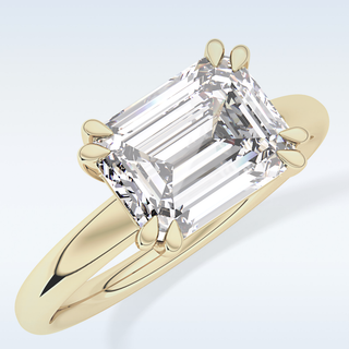 Beautiful 1.96 CT Solitaire Engagement Ring Featuring Emerald Moissanite