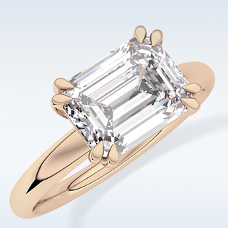 Beautiful 1.96 CT Solitaire Engagement Ring Featuring Emerald Moissanite