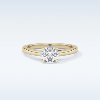 Stunning 0.86 CT Solitaire Engagement Ring Featuring Round Moissanite