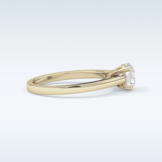 Stunning 0.86 CT Solitaire Engagement Ring Featuring Round Moissanite