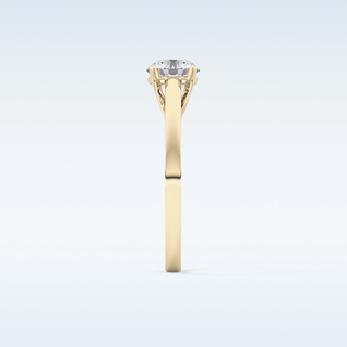 Stunning 0.86 CT Solitaire Engagement Ring Featuring Round Moissanite