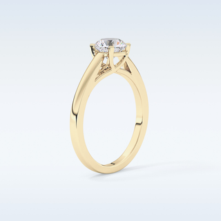 Stunning 0.86 CT Solitaire Engagement Ring Featuring Round Moissanite