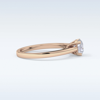 Stunning 0.86 CT Solitaire Engagement Ring Featuring Round Moissanite