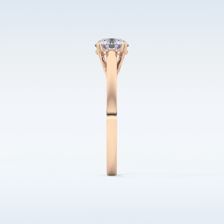 Stunning 0.86 CT Solitaire Engagement Ring Featuring Round Moissanite