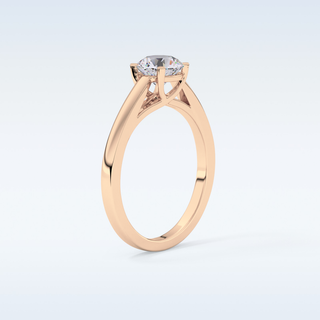 Stunning 0.86 CT Solitaire Engagement Ring Featuring Round Moissanite