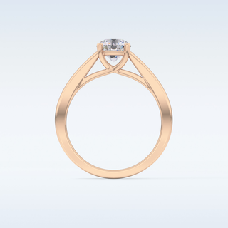 Stunning 0.86 CT Solitaire Engagement Ring Featuring Round Moissanite