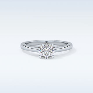 Stunning 0.86 CT Solitaire Engagement Ring Featuring Round Moissanite