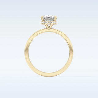 1.94 CT Hidden Halo Engagement Ring Featuring Cushion Moissanite