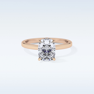 1.94 CT Hidden Halo Engagement Ring Featuring Cushion Moissanite
