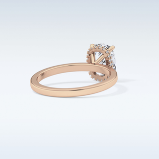 1.94 CT Hidden Halo Engagement Ring Featuring Cushion Moissanite
