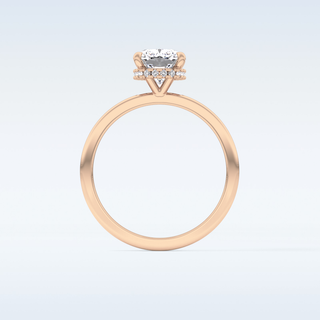 1.94 CT Hidden Halo Engagement Ring Featuring Cushion Moissanite