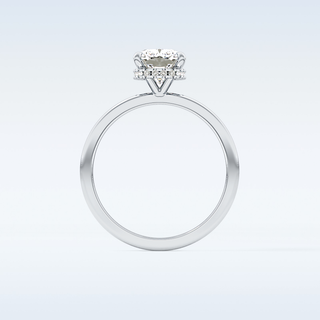 1.94 CT Hidden Halo Engagement Ring Featuring Cushion Moissanite