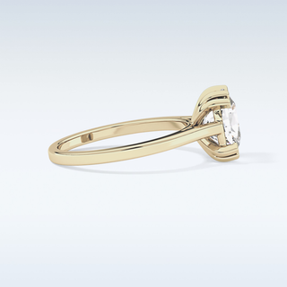 Stunning 2.61 CT Solitaire Engagement Ring Featuring Cushion Moissanite