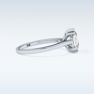 Stunning 2.61 CT Solitaire Engagement Ring Featuring Cushion Moissanite