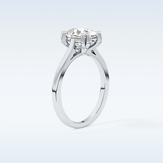 Stunning 2.61 CT Solitaire Engagement Ring Featuring Cushion Moissanite