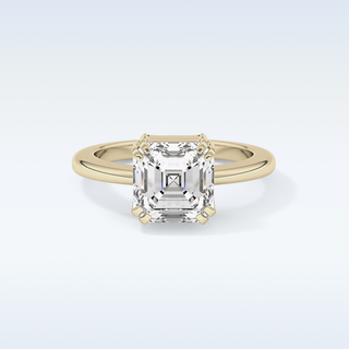 Stunning 2.9 CT Solitaire Engagement Ring Featuring Asscher Moissanite 7