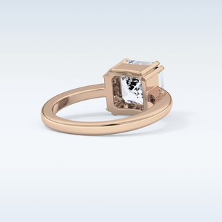Stunning 2.9 CT Solitaire Engagement Ring Featuring Asscher Moissanite 14