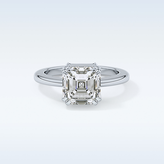 Stunning 2.9 CT Solitaire Engagement Ring Featuring Asscher Moissanite 1