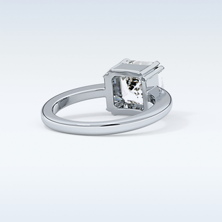 Stunning 2.9 CT Solitaire Engagement Ring Featuring Asscher Moissanite 6