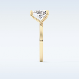 Stunning 2.7 CT Solitaire Engagement Ring Featuring Trillion Curved Moissanite