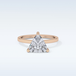 Stunning 2.7 CT Solitaire Engagement Ring Featuring Trillion Curved Moissanite