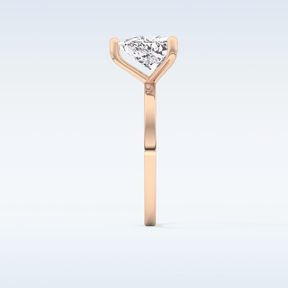 Stunning 2.7 CT Solitaire Engagement Ring Featuring Trillion Curved Moissanite