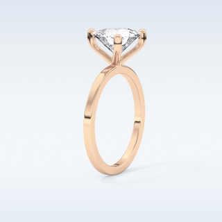 Stunning 2.7 CT Solitaire Engagement Ring Featuring Trillion Curved Moissanite