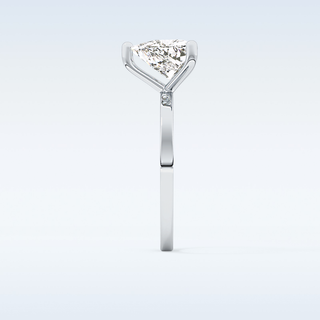 Stunning 2.7 CT Solitaire Engagement Ring Featuring Trillion Curved Moissanite