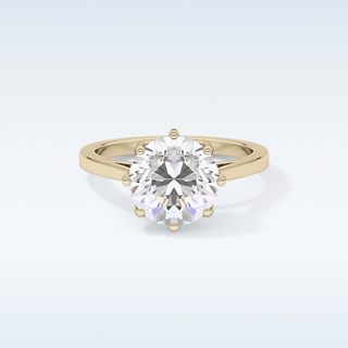 Stunning 3.16 CT Solitaire Engagement Ring Featuring Round Moissanite