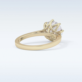 Stunning 3.16 CT Solitaire Engagement Ring Featuring Round Moissanite