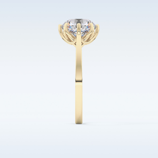 Stunning 3.16 CT Solitaire Engagement Ring Featuring Round Moissanite