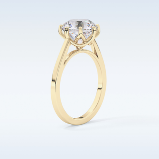 Stunning 3.16 CT Solitaire Engagement Ring Featuring Round Moissanite