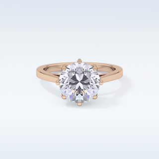 Stunning 3.16 CT Solitaire Engagement Ring Featuring Round Moissanite