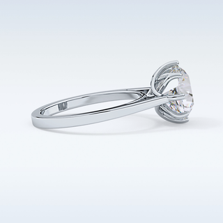 Stunning 3.16 CT Solitaire Engagement Ring Featuring Round Moissanite