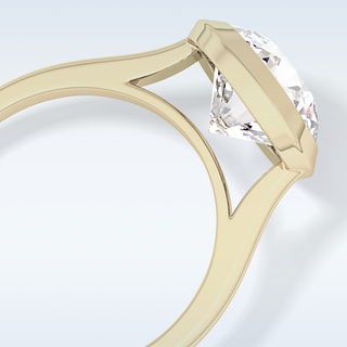 Beautiful 2.85 CT Solitaire Engagement Ring Featuring Round Moissanite