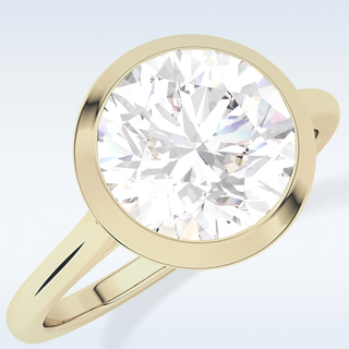 Beautiful 2.85 CT Solitaire Engagement Ring Featuring Round Moissanite