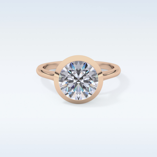 Beautiful 2.85 CT Solitaire Engagement Ring Featuring Round Moissanite