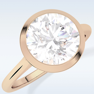 Beautiful 2.85 CT Solitaire Engagement Ring Featuring Round Moissanite