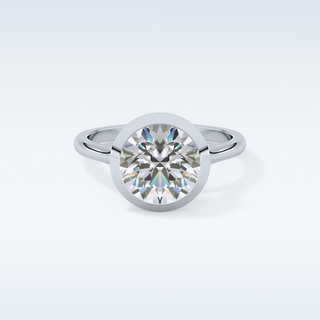 Beautiful 2.85 CT Solitaire Engagement Ring Featuring Round Moissanite