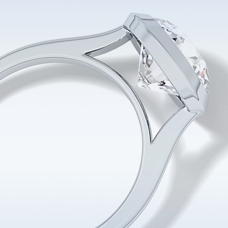 Beautiful 2.85 CT Solitaire Engagement Ring Featuring Round Moissanite